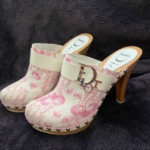 Vintage Girly Dior Clog Sandals